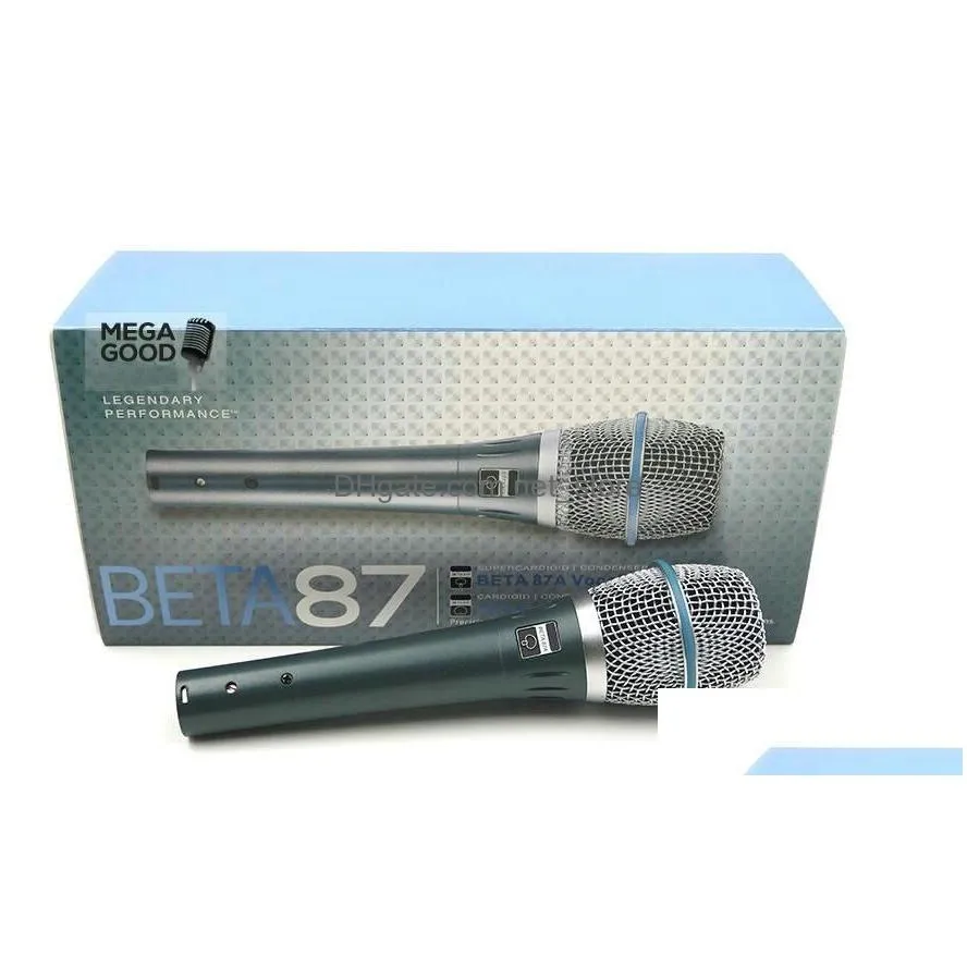 sale real condenser microphone beta87a top quality beta 87a supercardioid vocal karaoke handheld microfone mike mic