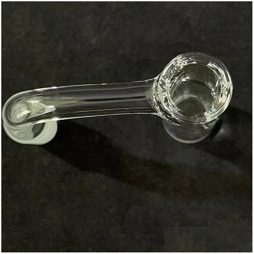 new 10mm 14mm male frosted joint smoking quartz nail banger 45° 90° straight top thick clear glass accessories for water bong pipe