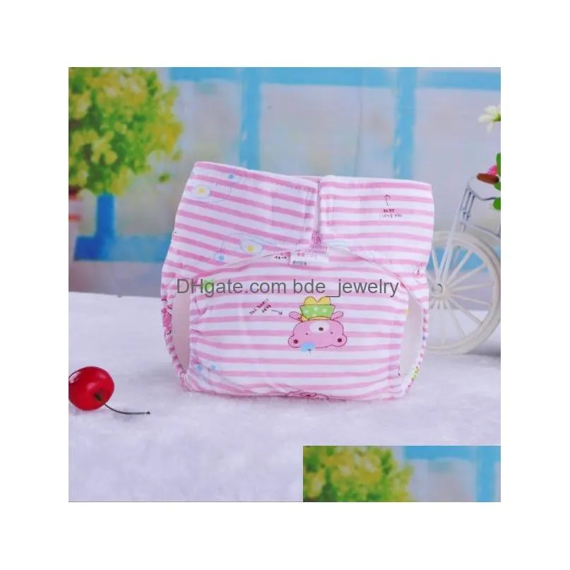 baby cloth diaper cover washable nappy stripe cartoon print reusable baby diapers