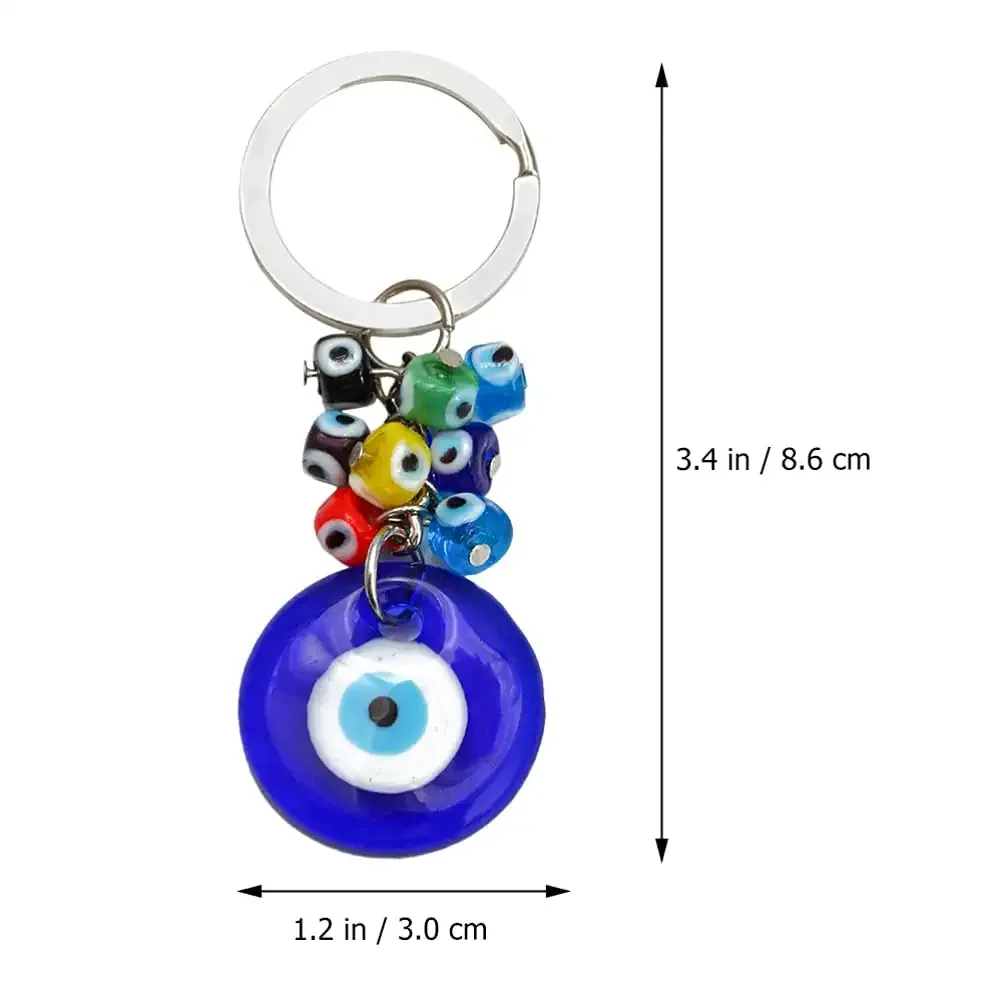 3ml turkish blue evil eye keychain charms pendants blue evil eyes hanging keychain hanging ornament jewelry accessories