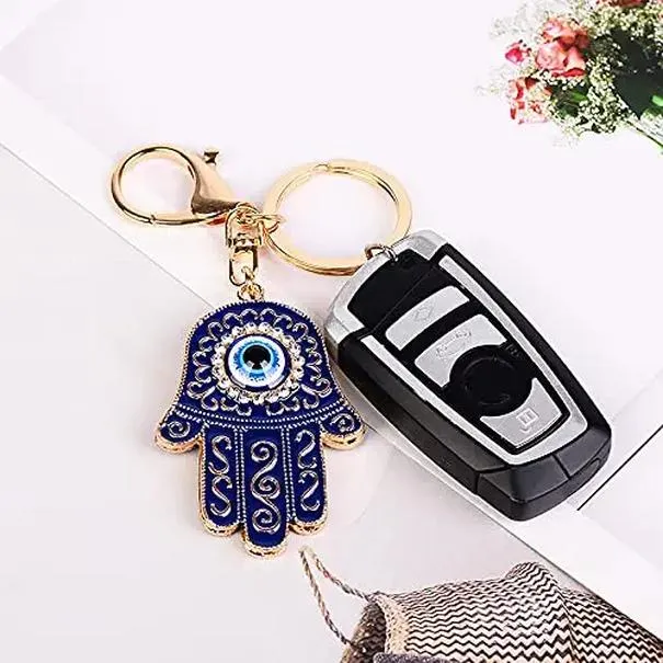 3ml evil eye keychain for women evil eye hamsa crystal keychain hamsa hand keychain evil eye car keychain for women