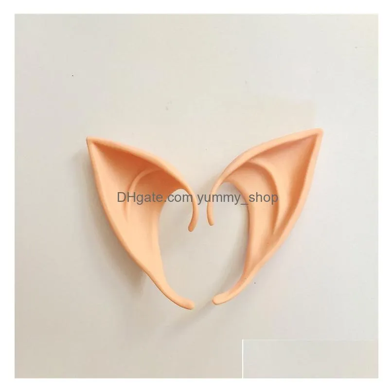 elf ear halloween fairy cosplay accessores vampire party mask for latex soft false ear 10cm and 12cm wx9-934