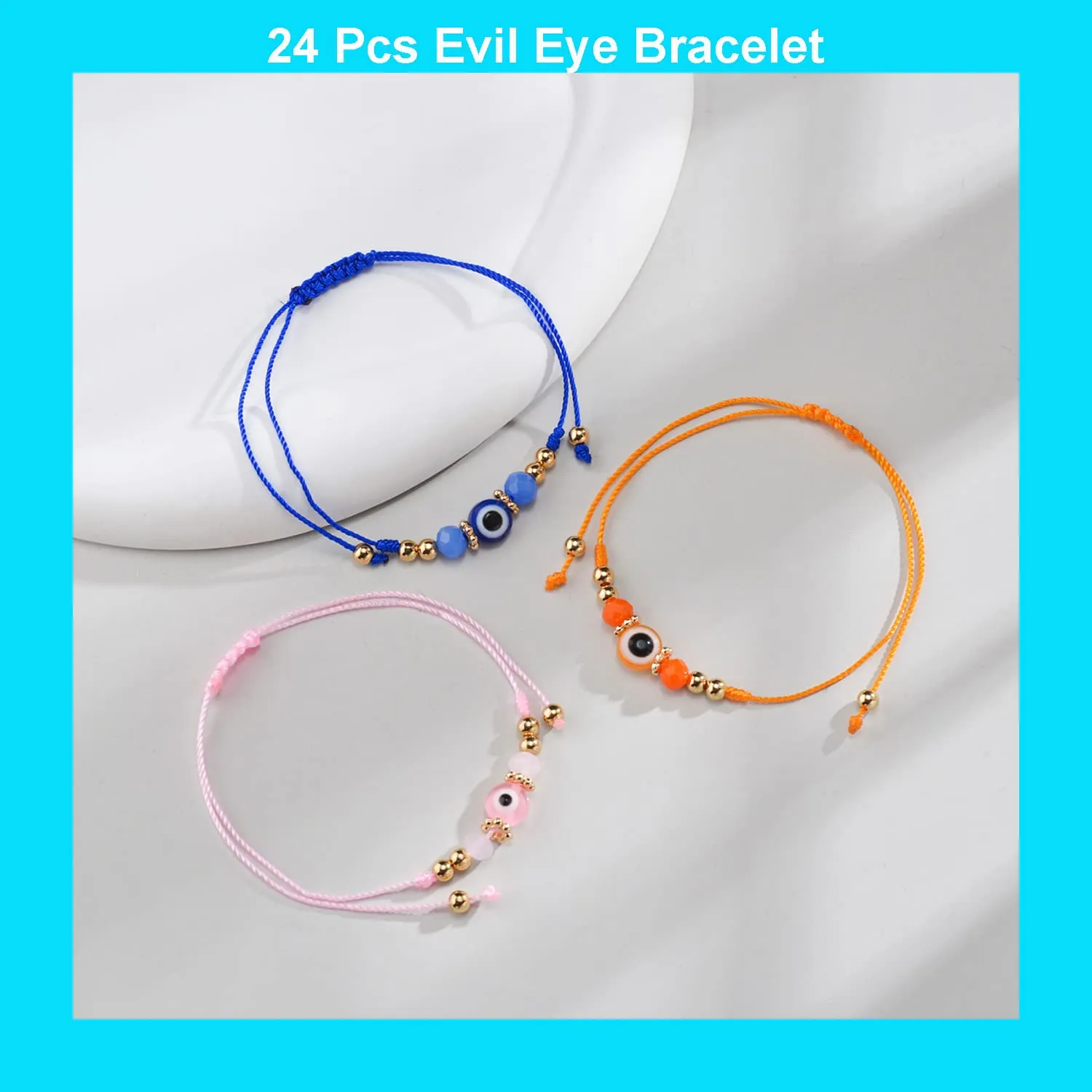 evil eye bracelets mexican bracelets protection bracelet lucky anklet colorful handmade braided string adjustable evil eye beaded bracelets for women girls boys gifts for graduation christmas valentines day