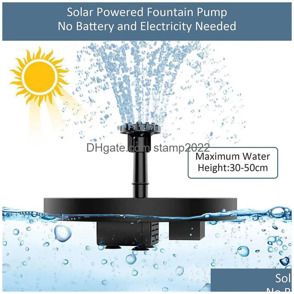 garden decoration outdoor mini solar water fountain pool pond waterfall fountain bird bath solar panel powered home decoration l230620