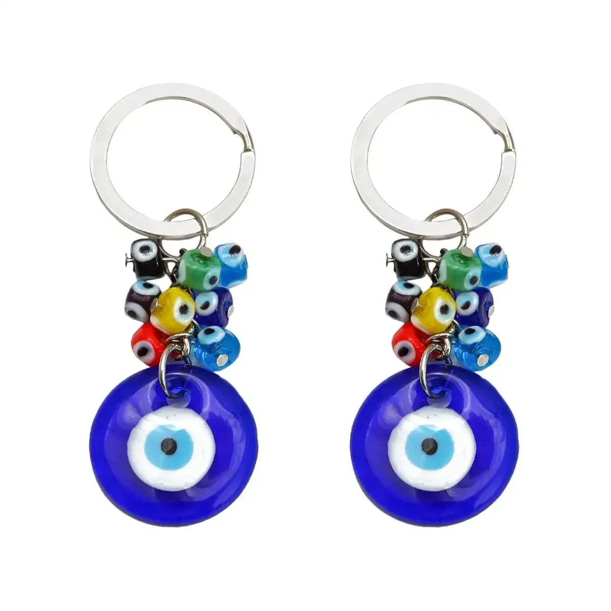 3ml turkish blue evil eye keychain charms pendants blue evil eyes hanging keychain hanging ornament jewelry accessories