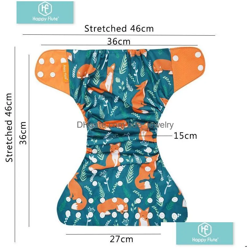 cloth diapers happyflute desig os pocket diaper washable reusable absorbent ecological diaper cover adjustable baby nappy 230504