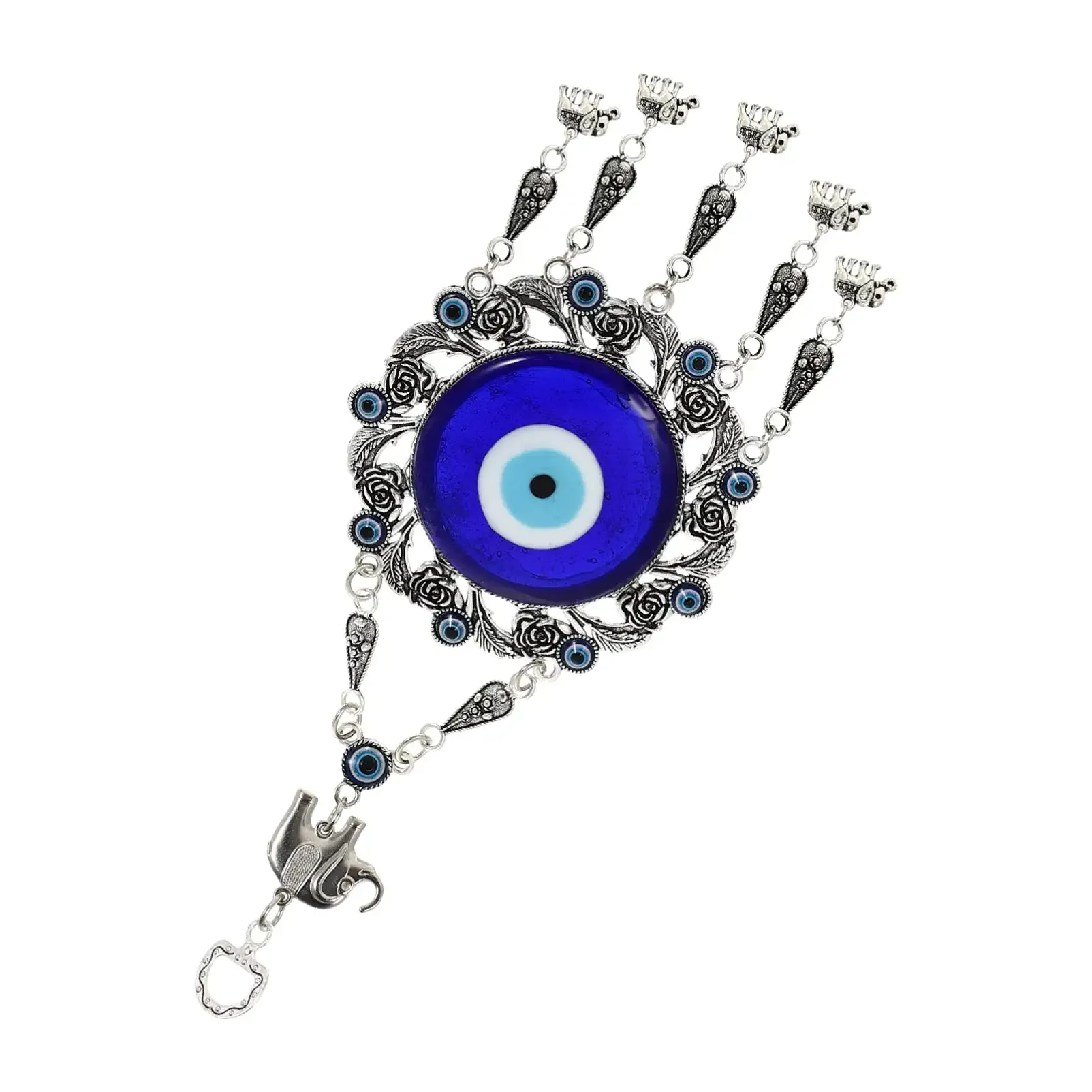 3ml creative evil eye keychain elephant hanging decor handcraft key holder good luck keychain devil blue eyes car pendant bag pendant