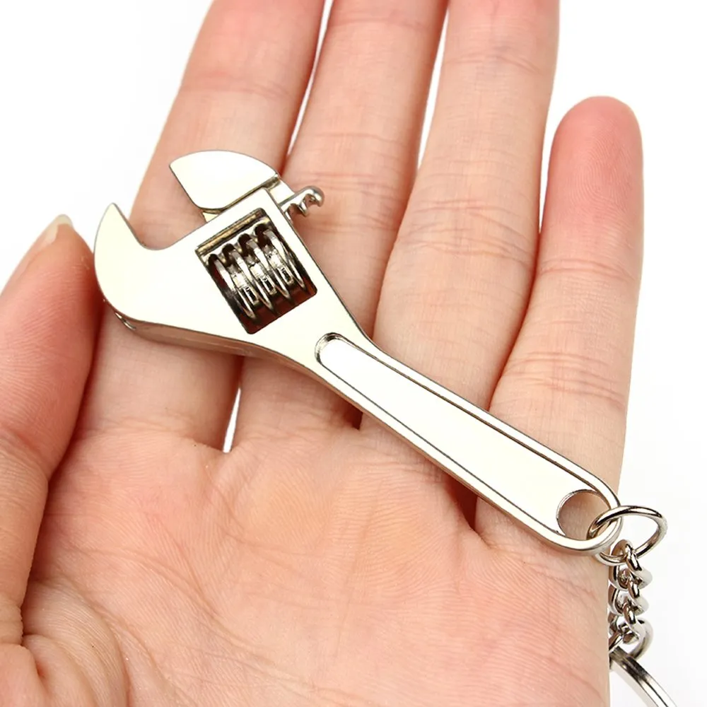 3ml mini wrench tool keychain metal spanner keyring pendant key holder organizer keyfob gift for men women multitool keychain tool keychains