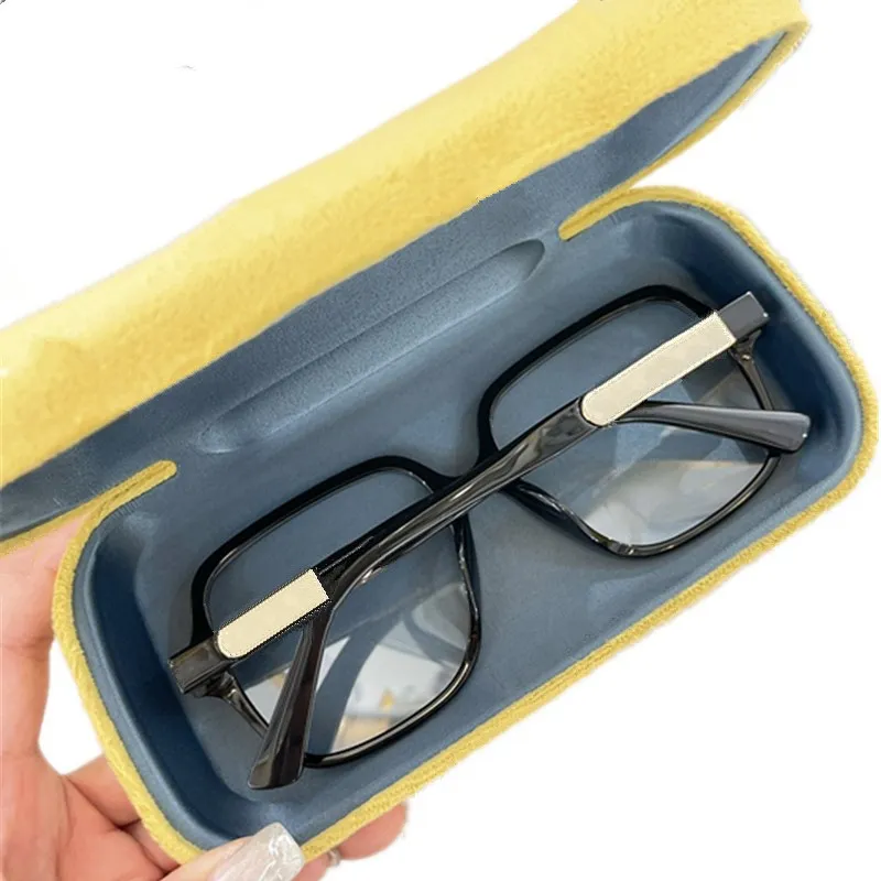 2023 Lux Bigrim Frame Women Glasses Acetate Square Black Rim903 59-18-145 Model style optical rim for prescription goggles fullset box