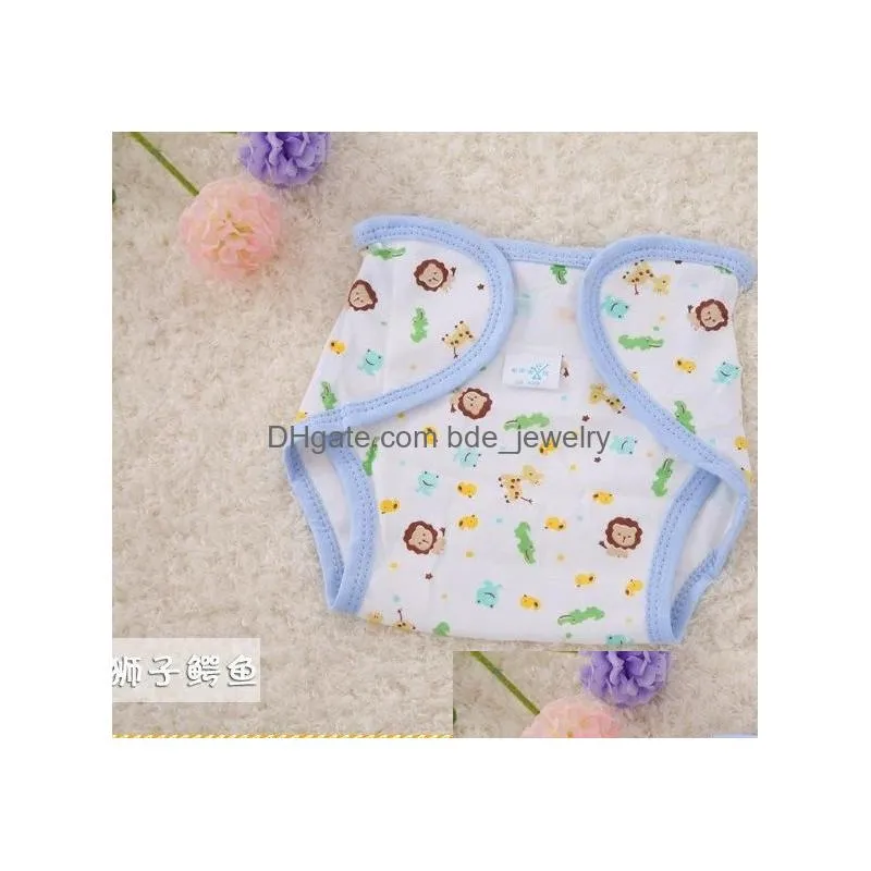 cloth diapers 0-2years cotton cartoon printed wash baby four seasons learning pants