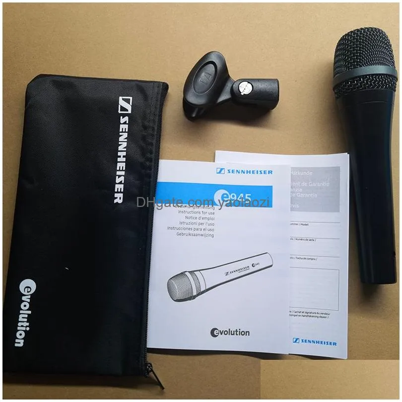 professional dynamic supercardioid vocal 945 wired podcast microphone mic microphones