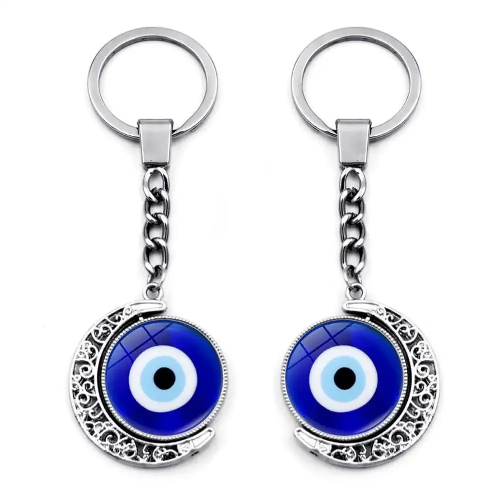 3ml hamsa hand amulet pendant w/crystal rhinestones blue white black evil eye keychain rear view mirror accessories door wall bag lucky charms gold hamsa