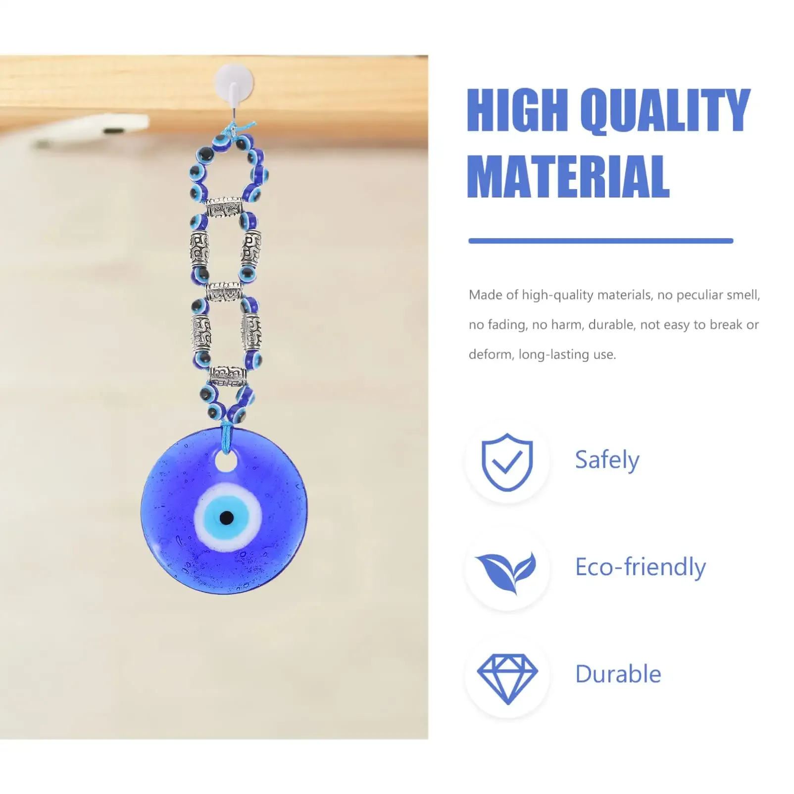 3ml turkish evil eye blue evil eye amulet pendant evil eye protection charm good luck blessing decoration for car key chain purse backpack