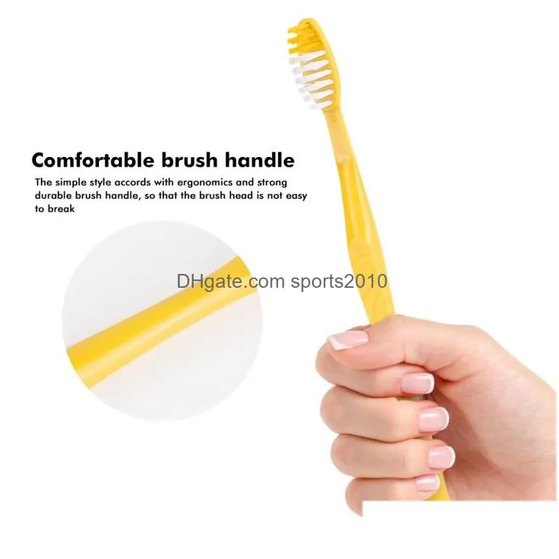 Disposable Toothbrushes 1 Set El Portable Disposable Toothbrush Tootaste Kit Convenient Plastic Teeth Brush Cam Travel Wash Gargle Too Dh2Un