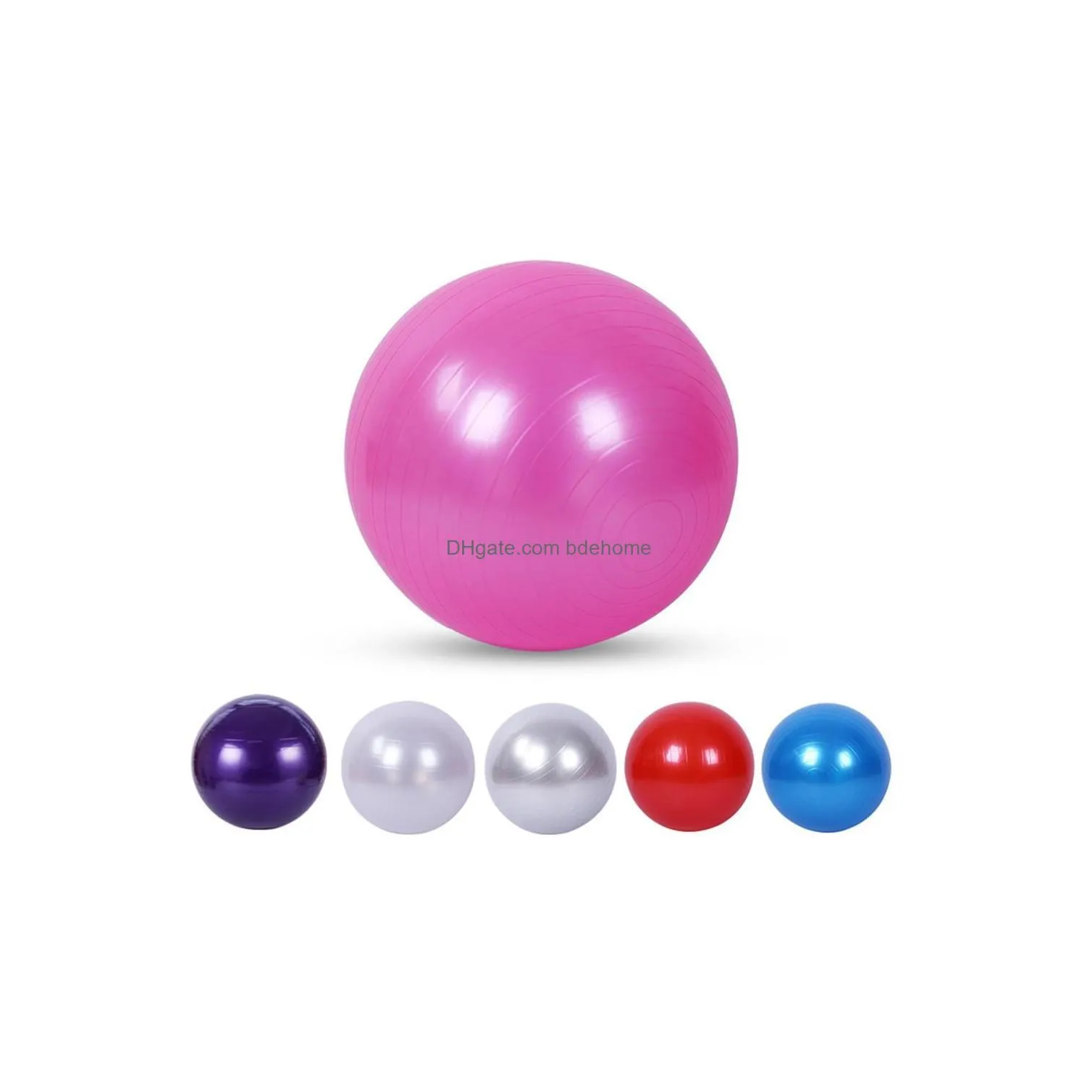 Yoga Balls 65Cm Yoga Balls Sports Fitness Bola Pilates Gym Sport Fitball With Pump Exercise Workout Mas Ball New Fy8051 Drop Delivery Dhoeq