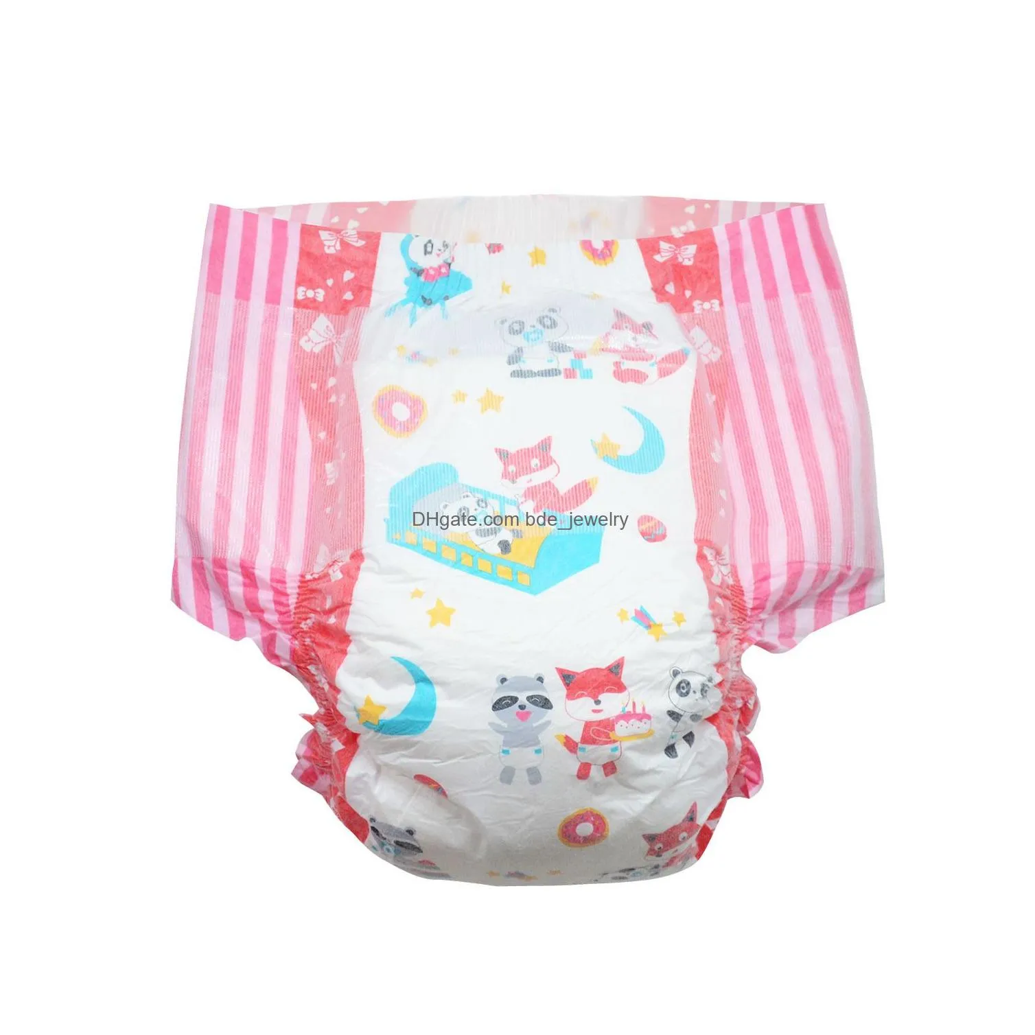 cloth diapers 1pcs abdl adult baby onesize big waist red printing ddlg disposable diapers lover bebe dad dummy dom 220927