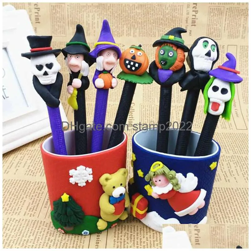 other festive party supplies halloween ballpoint pen pumpkin witch personalized oil pen advertising pen happy helloween party decor trick or treat supplies