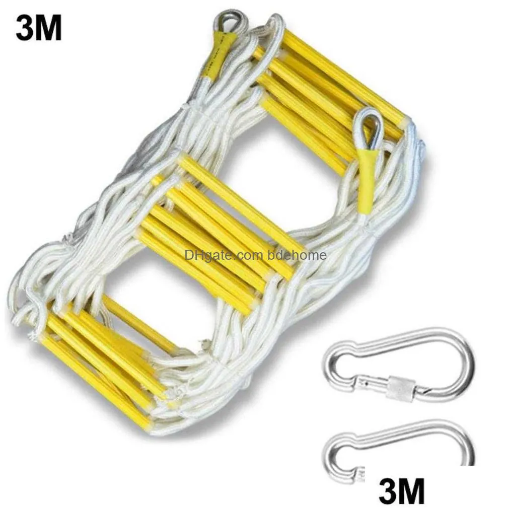 Rock Protection Rock Protection /5M Fire Escape Ladder Anti-Skid Rope Emergency Work Safety Response Self-Rescue Lifesaving Climbing D Dh0Jq