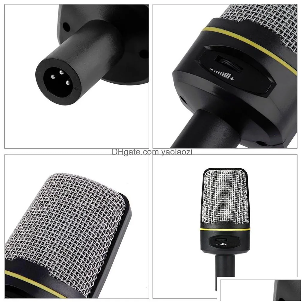 professional usb condenser microphone studio sound microphones recording tripod for ktv karaoke laptop pc desktop computer