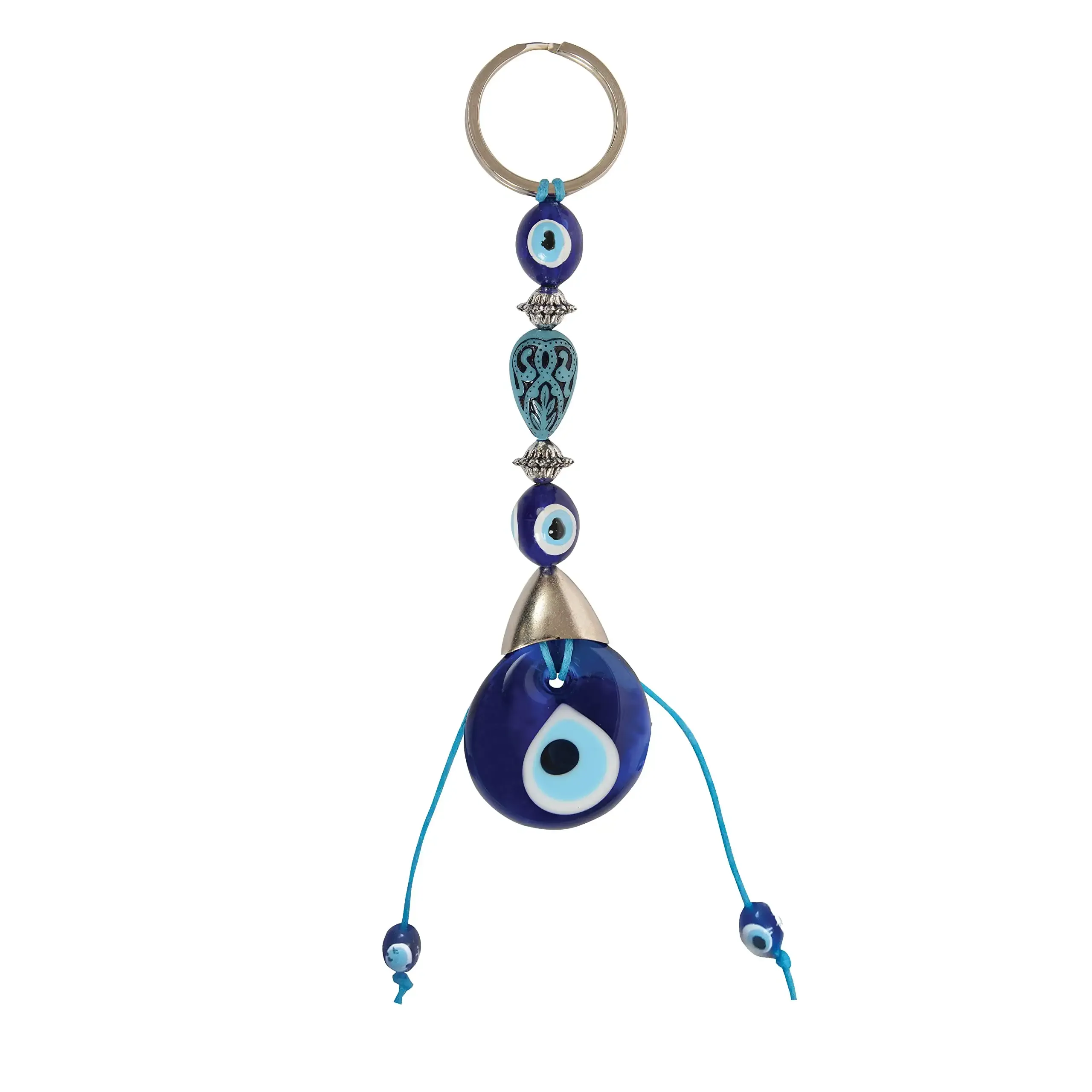 3ml blue evil eye keychain tukish nazar beads charm ramadan eid mubarak islamic great gift idea for women and men