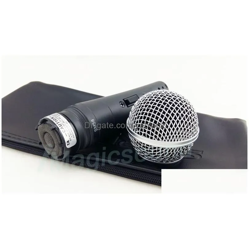  high quality sm58s wired dynamic cardioid microphone  58s 58sk sm58sk vocal microfone mike mic with switch on/off