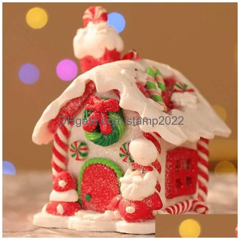 christmas gingerbread small house creative xmas tree decorantions hanging ornament navidad christmas decorations for home 2023 l230620