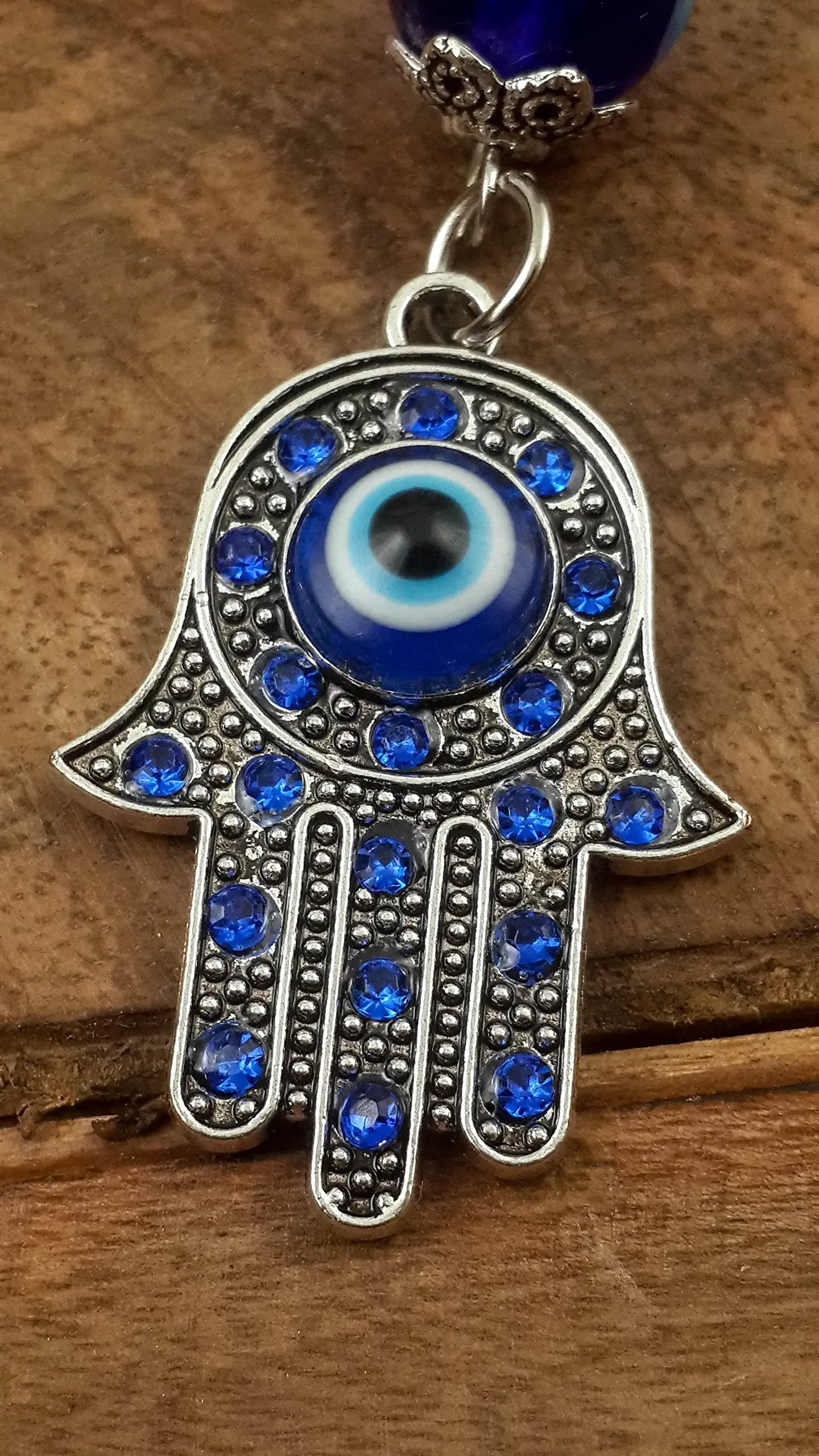 3ml evil eye silver hamsa keychain hand fatima protection charm key holder good luck keychain amulet