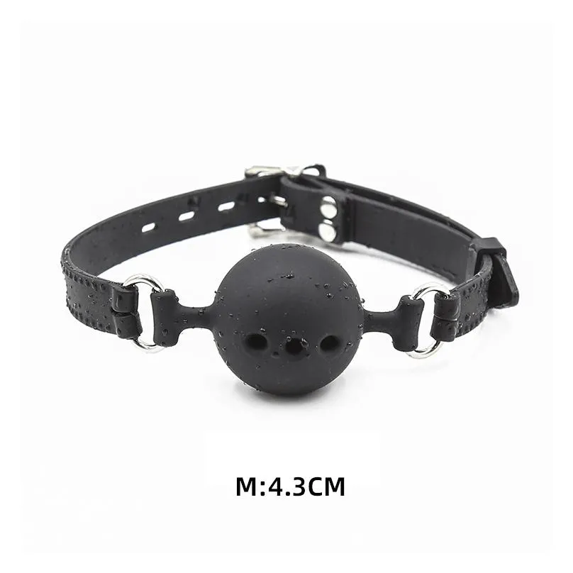 bandanas open mouth gag for couples bdsm silicone ball soft oral fixation slave harness restraint bdsm toy erotic adult