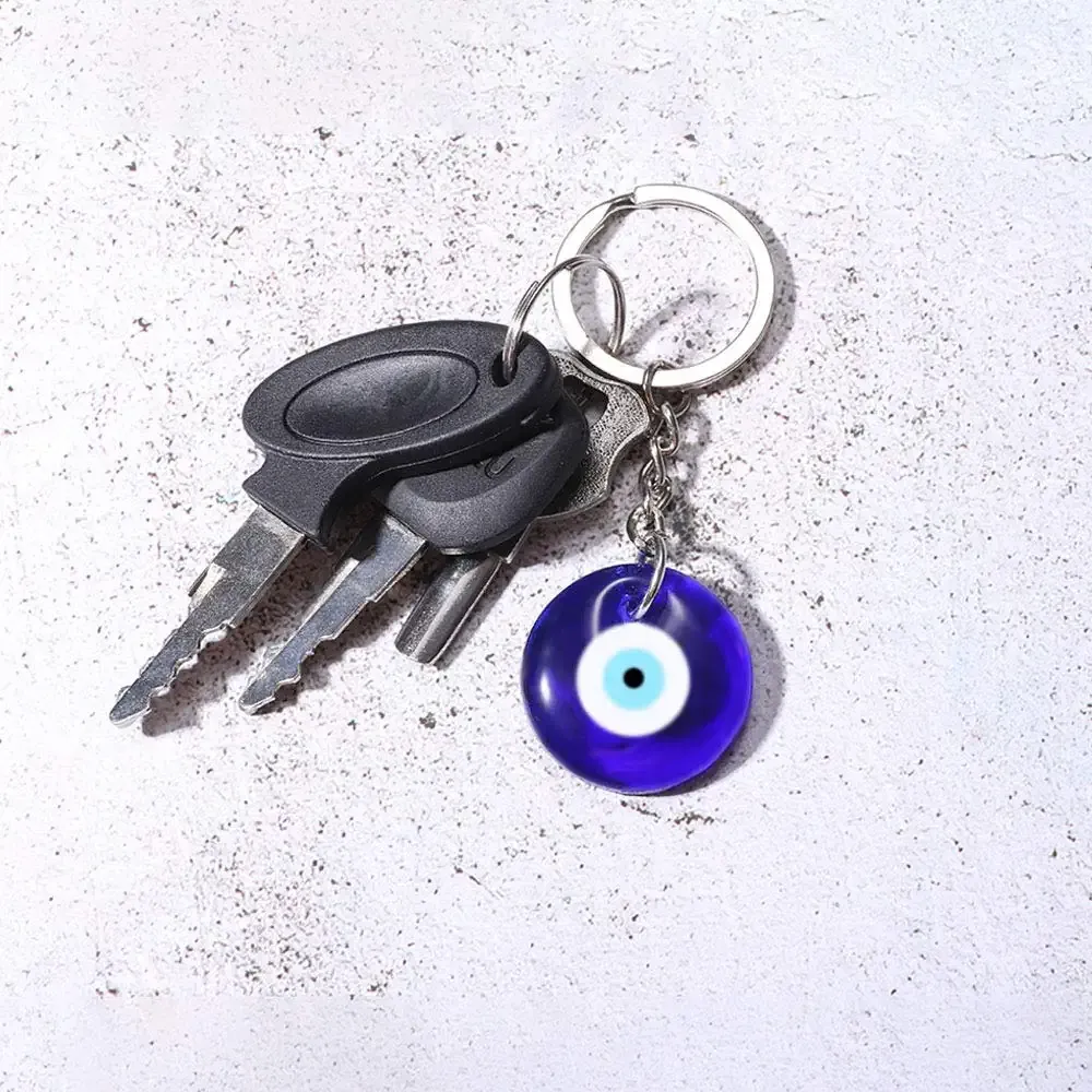 3ml evil eye keychain key ring for women men car good luck lucky charm protection diy key chains ring