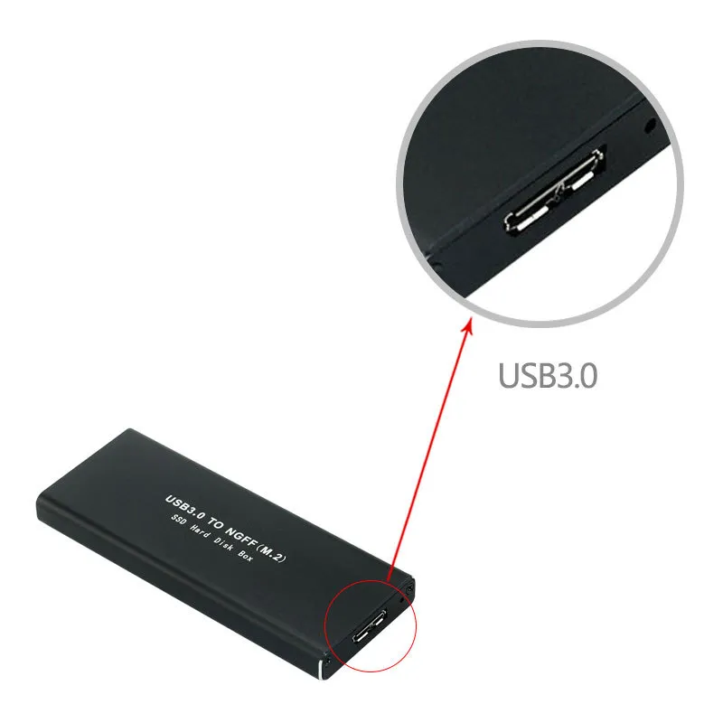 M2 Sata HDD Enclosures USB 3.0 TO NGFFM.2 SSD Hard Disk Box Adapter External Enclosure Case