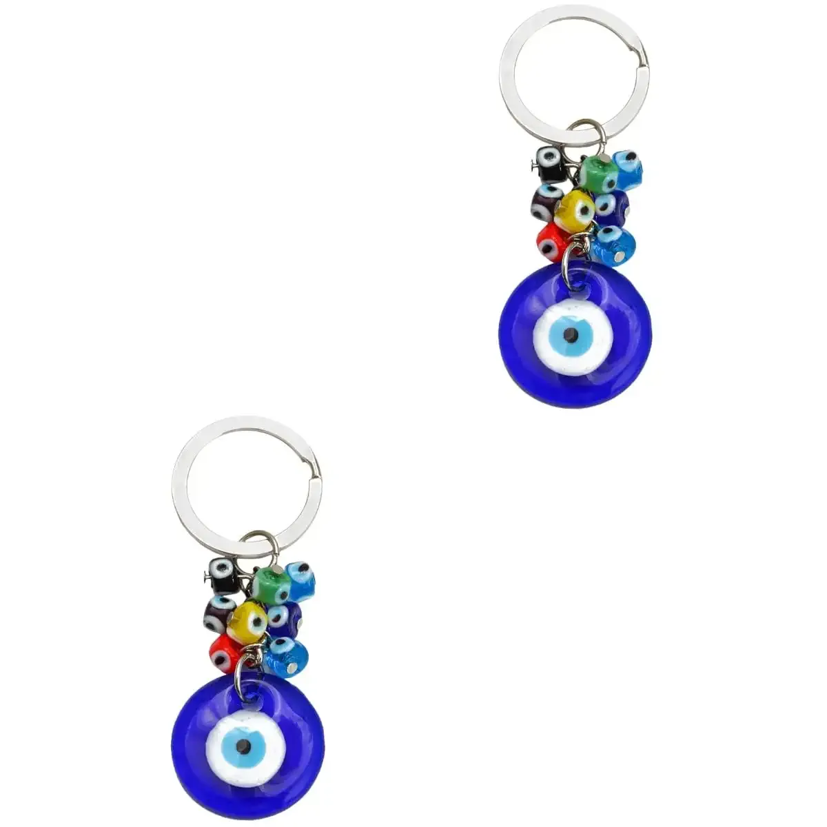 3ml turkish blue evil eye keychain charms pendants blue evil eyes hanging keychain hanging ornament jewelry accessories