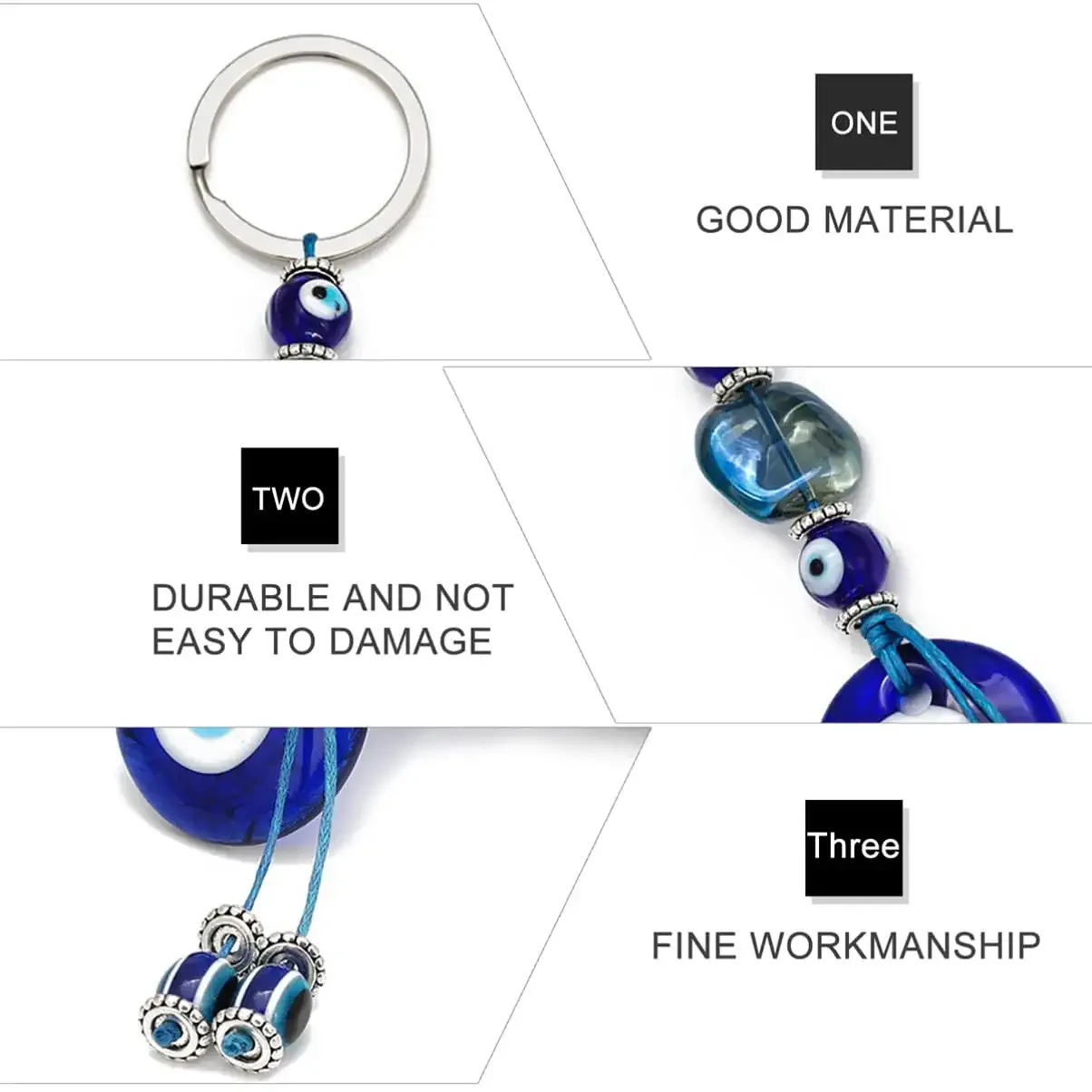 3ml evil eye keychain blue eye key ring turkish evil eye pendant evil eye hanging ornament bag wallet pendant car accessories