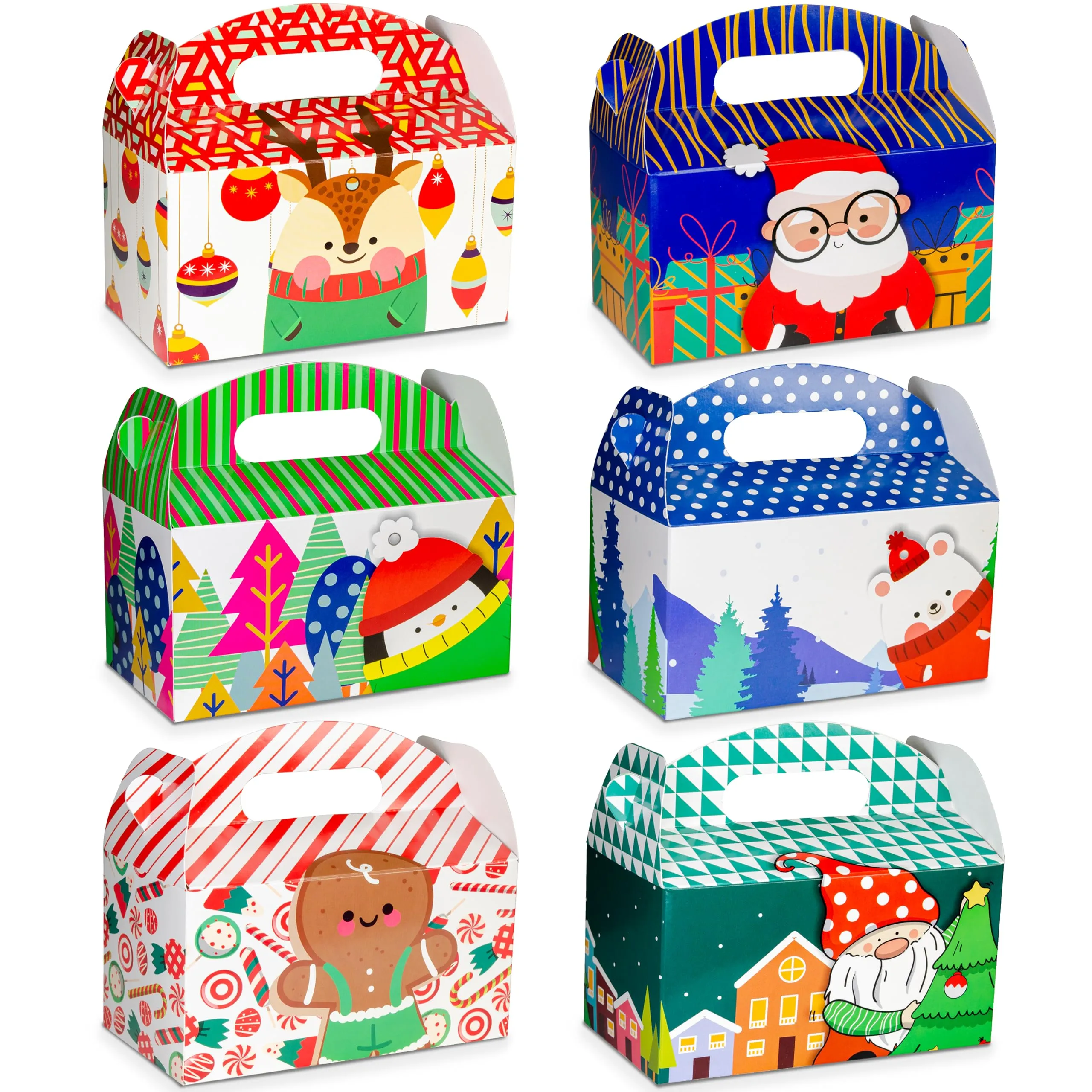 3d christmas gift boxes christmas cookie boxes christmas treat box christmas favors boxes christmas tree decoration christmas goody treat boxes for candy kids party sweaters