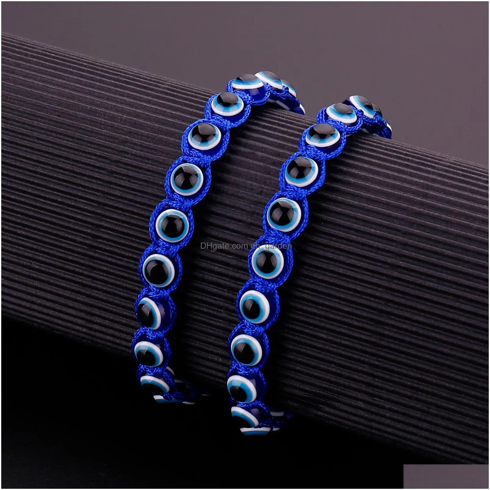 handmade turkish lucky evil blue eye chain bracelets for women men blue eyes braided red rope bracelet friendship jewelry