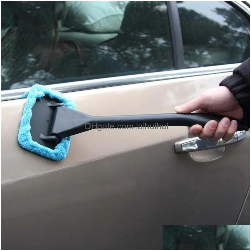 handy auto window cleaner microfiber windshield brush vehicle home washing towel glass wiper dust remover car cleaning tool