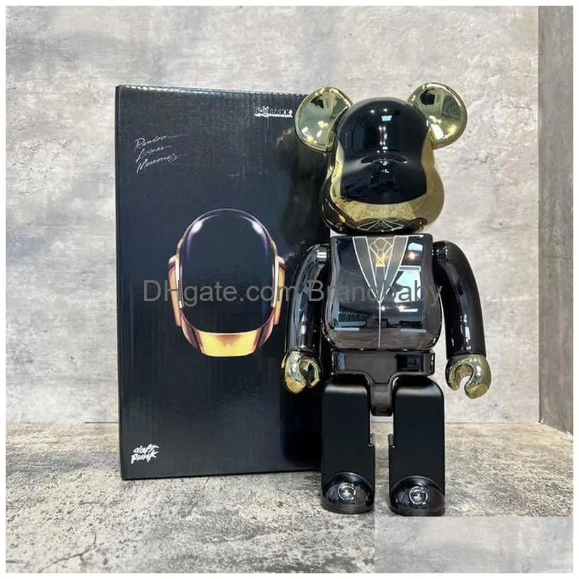 Novelty Games Novelty Games 5 Style Bearbricks 400% Figures Model Bear Brickes And Cyberpunk Daft Punk Joint Bright Face Violence Coll Dhyua