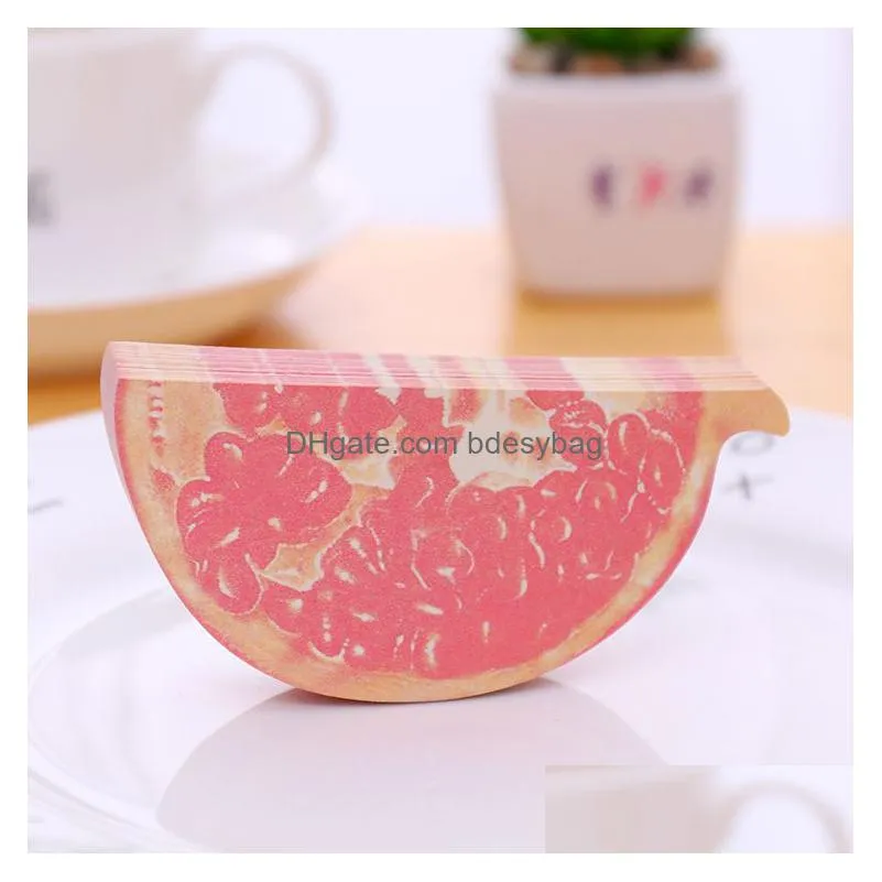 novelty sticky notes fruit notepad memo pad note post paper sticky notes different styles removable message label notebook gifts