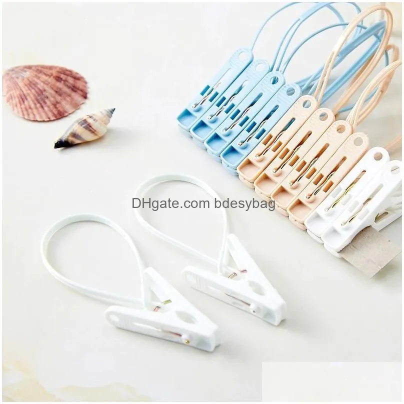 12pcs mixed color hangers plastic clothes pegs storage clip portable home hangers for clothes hanger drying rack towel clothes pins