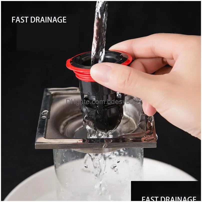 bathroom silicone floor drain core sewer deodorizer washing machine cover insectproof inner core water pipe