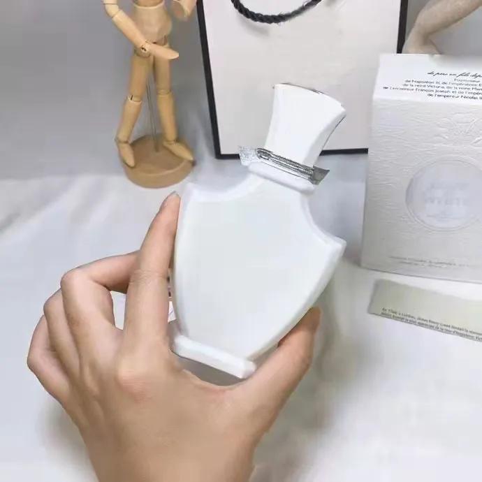 Woman Perfume Fragrance Love in White Spray 75ml 2.5FL.OZ EDP Eau De Parfum Spray Long Lasting Scents Designer Brand Clone Charming Lady Fragrance Drop Ship with Box