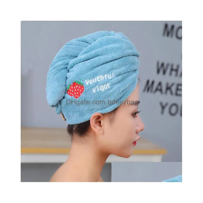 women girls magic microfiber shower cap towel bath hats for dry hair caps quick drying soft for lady turban head