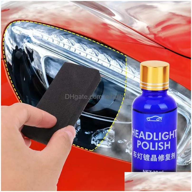 auto headlamp repair kit 30ml 10ml car headlight repairs tool oxidation rearview glass anti-scratch coat plating liquid
