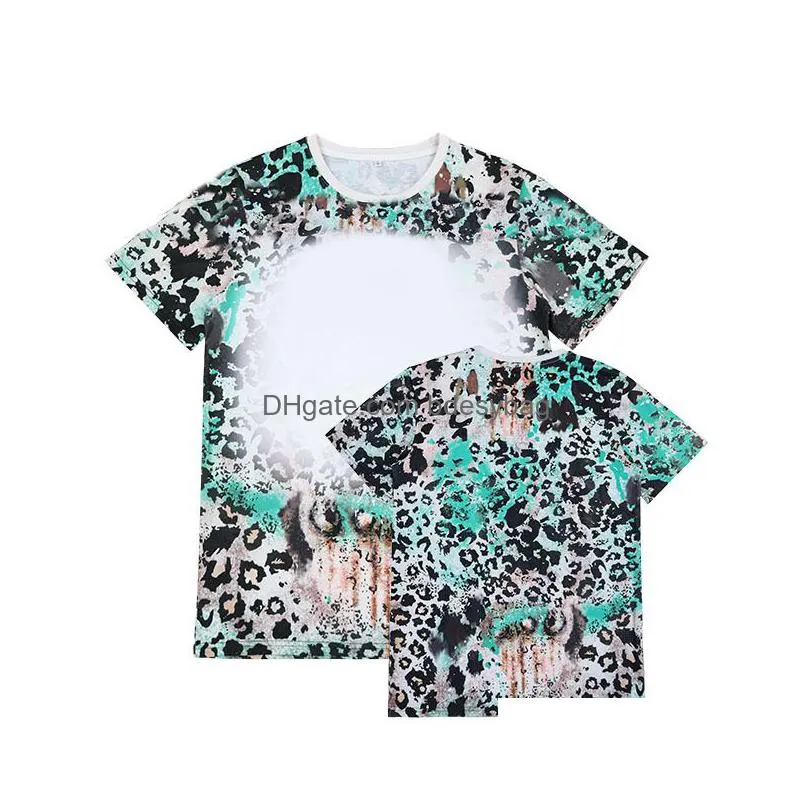 party decoration sublimation bleached shirts heat transfer blank bleach shirt bleached polyester tshirts us men women partysupplies