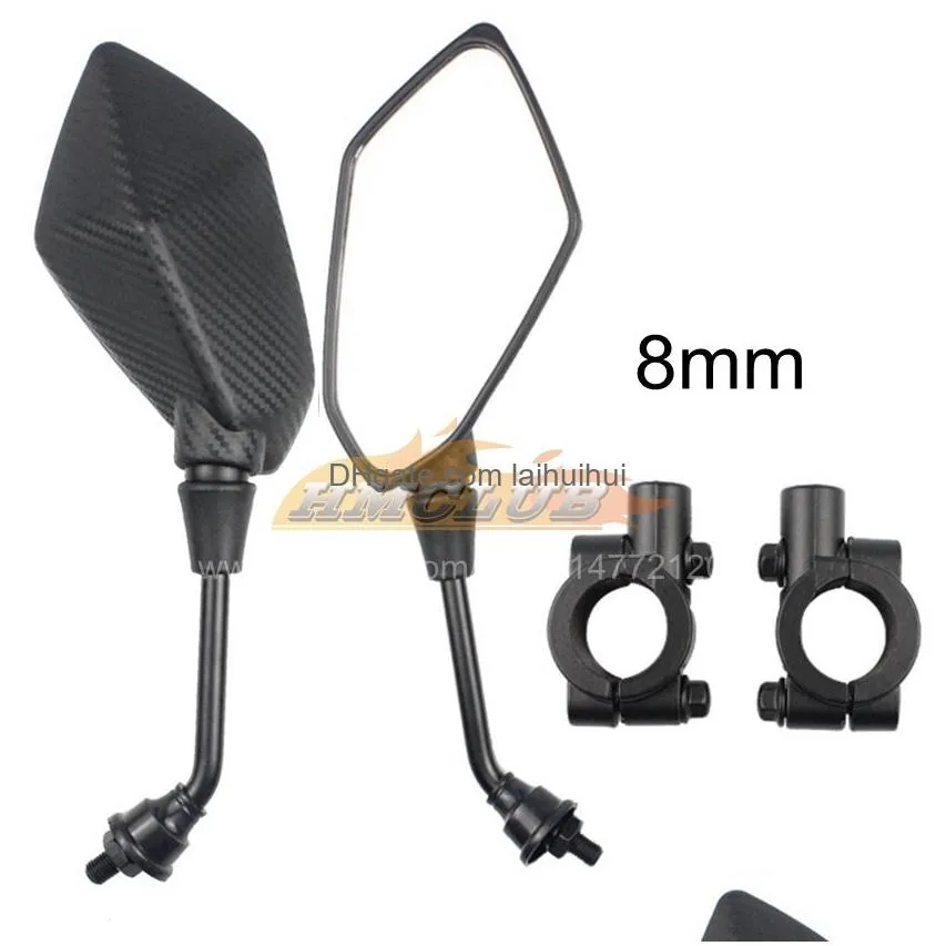 universial 8mm 10mm motorcycle mirror scooter e-bike rear view mirrors electromobile back side convex for bmw honda yamaha suzuki kawasaki ducati rearview