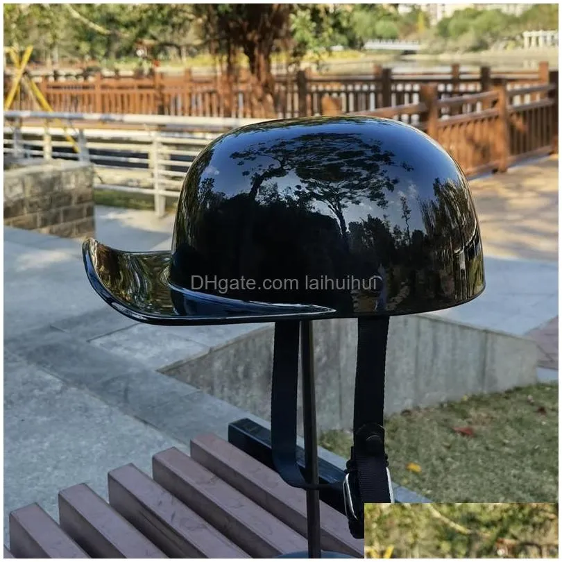 vintage bandit gang baseball cap motorcycle helmet duck peaked half casco demoto helmets