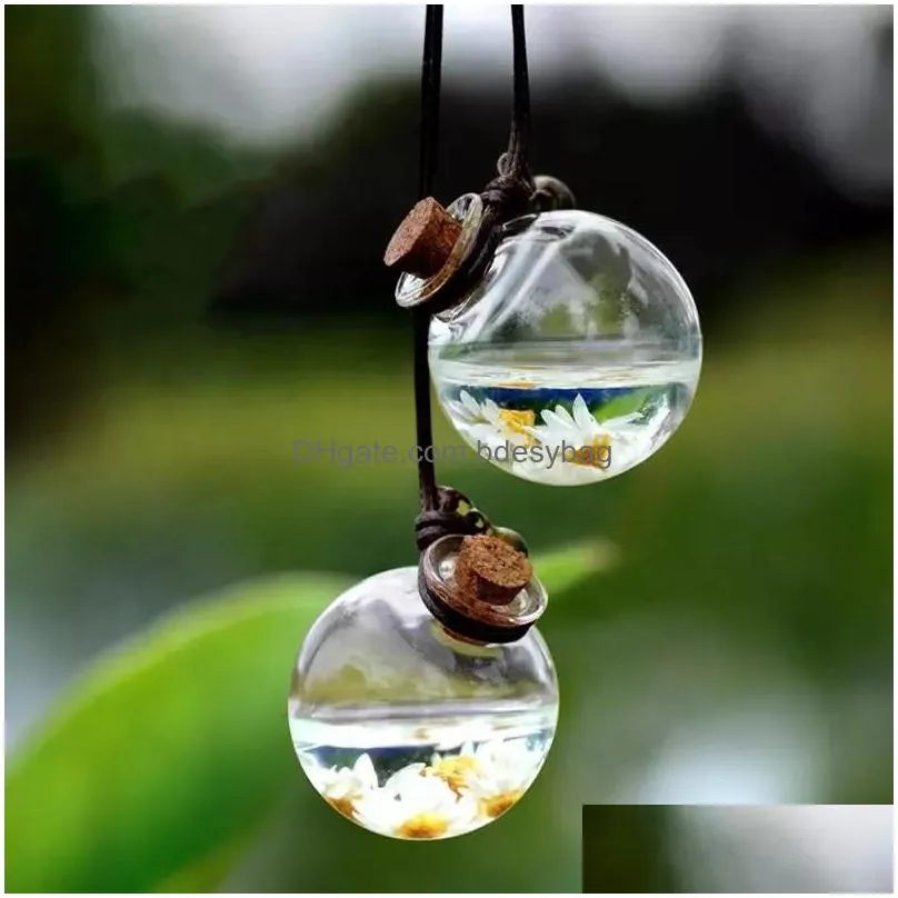 essential oils diffusers perfume bottle flower empty round cube glass car hanging bottles ornament fragrance