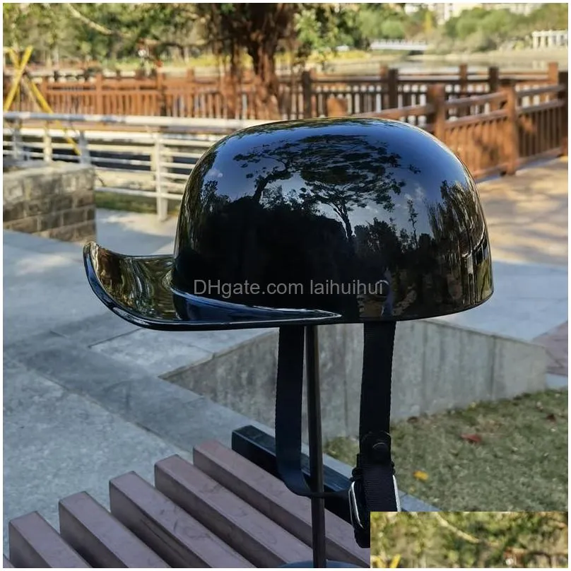 vintage bandit gang baseball cap motorcycle helmet duck peaked half casco demoto helmets