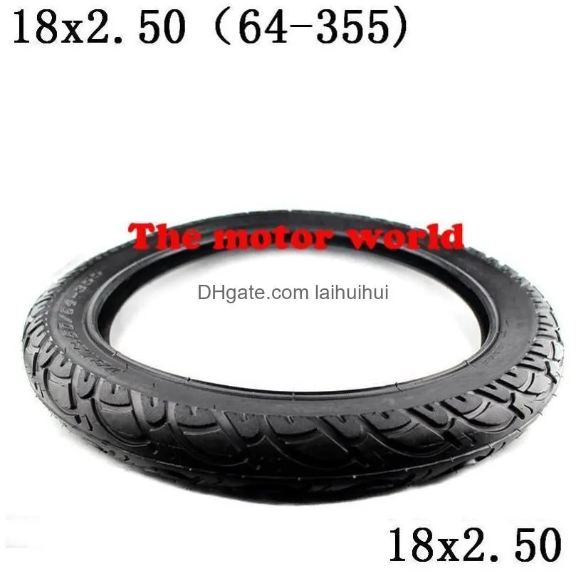 motorcycle wheels tires inner and outer tyre with good quality 18x2.50 64355 tire fits electric battery tricycle gas scooter drop