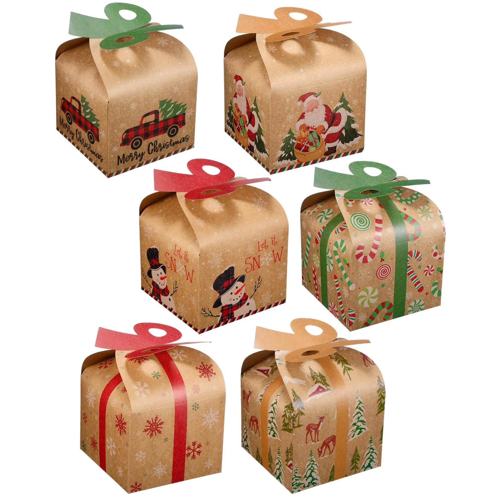 christmas treat boxes gingerbread house cardboard cookie goody gable candy bags cupcake box for treat candy goodies 