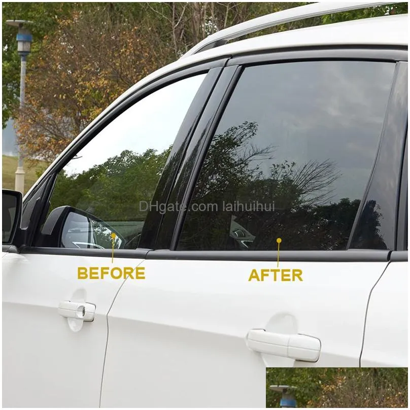 6mx0.5m car window protective film black tint tinting roll kit vlt 8% 15% 25% 35% 50% uv-proof resistant for auto